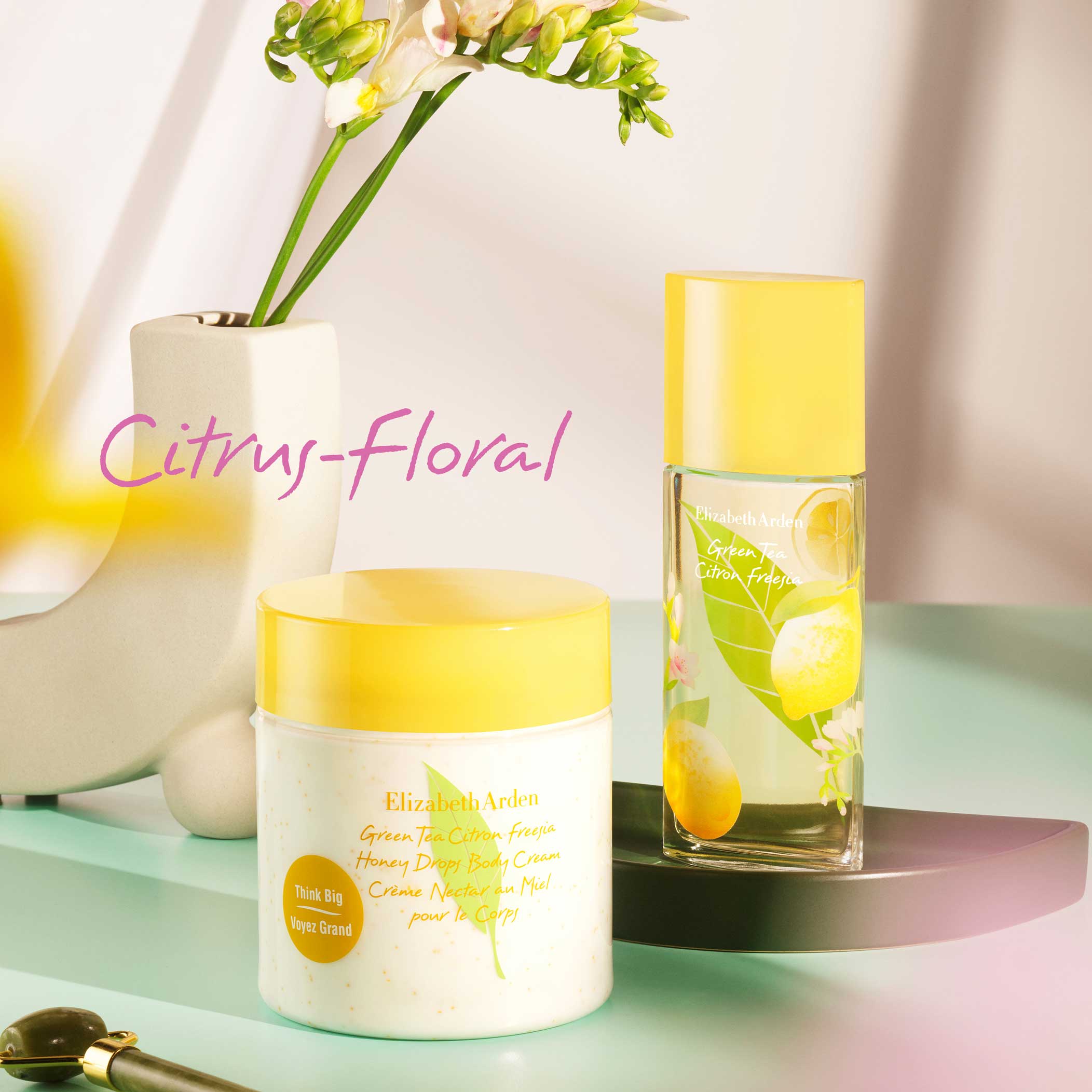 Green Tea Citron Freesia Honey Drops Body Cream - Image 4